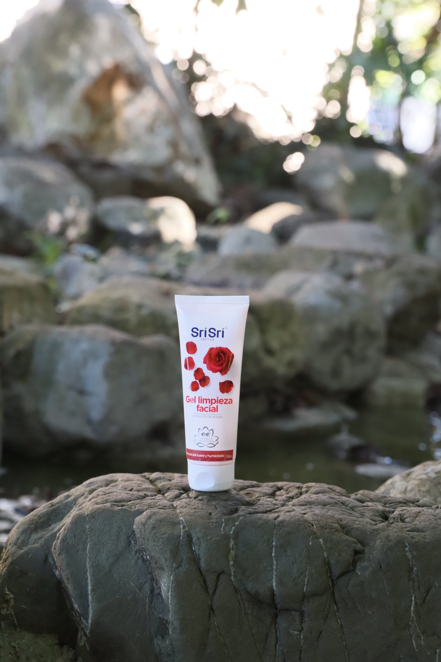 Gel de limpieza facial de rosas