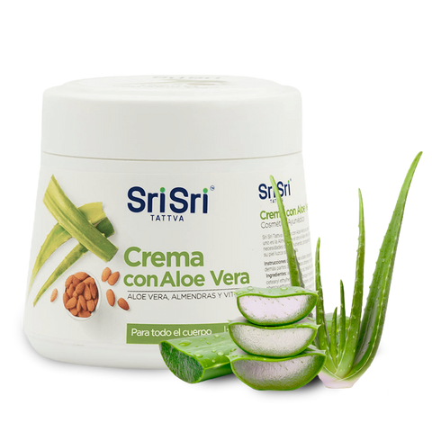 Crema con aloe vera y vitamina E