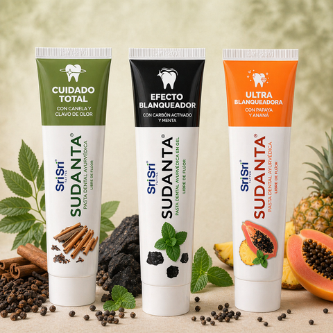 Sudanta Pack Trío(Carbón, Canela y Papaya)