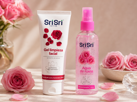 Facial Pack Duo (Gel + Agua de Rosas)