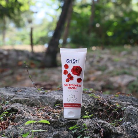 Gel de limpieza facial de rosas