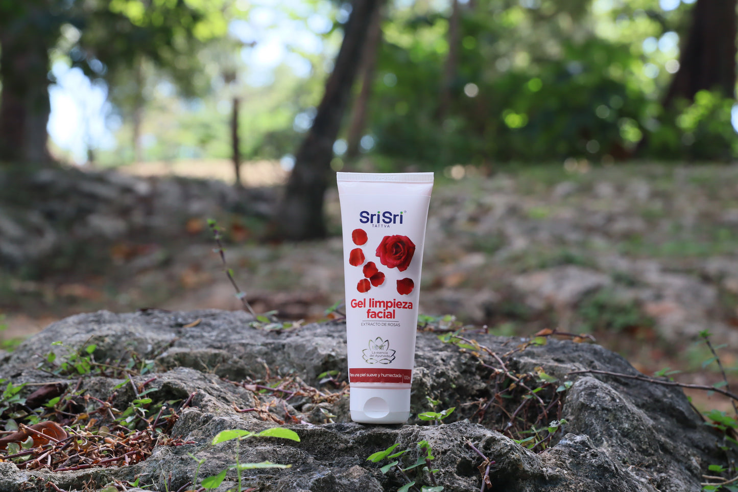 Gel de limpieza facial de rosas