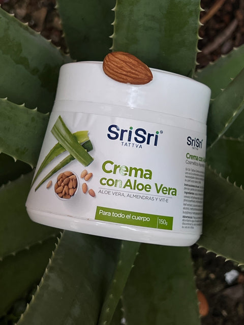 Crema con aloe vera y vitamina E